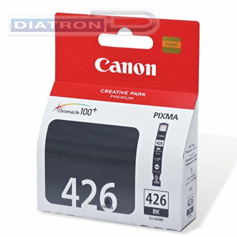 Картридж CANON CLI-426Bk для Pixma MG5140/MG5240/MG6140/MG8140/iP4840, 1505стр, Black