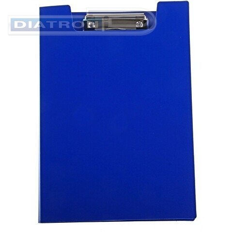Папка-планшет  А4, пластик 1.2мм, с верхним зажимом, синяя