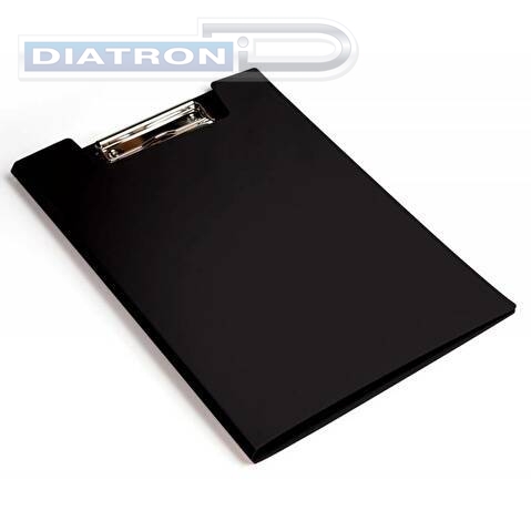 Папка-планшет  А4, пластик 1.2мм, с верхним зажимом, черная
