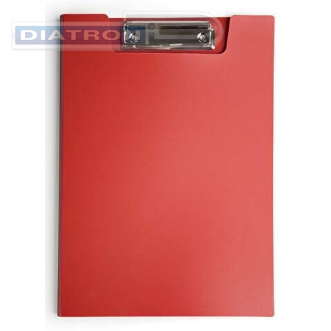 Папка-планшет  А4, пластик 1.2мм, с верхним зажимом, красная