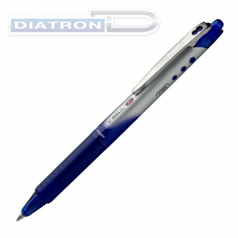 Ручка-роллер автоматическая PILOT BLRT-VB5, резиновый упор, 0.25мм, синяя