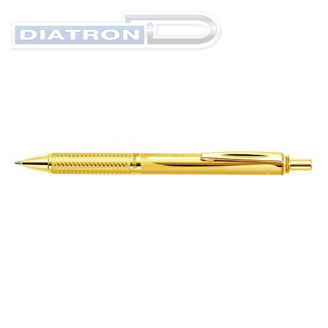 Ручка гелевая PENTEL BL407X-A Energel Sterling, 0.7мм, корпус метал. золото, черная, в футляре