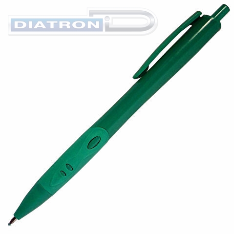Ручка гелевая автоматическая INDEX VINSON, резиновый упор, 0.5/0.7мм, зеленая