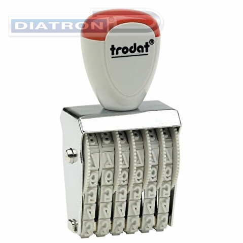 Нумератор TRODAT 1556, 6-и разрядный, шрифт 5мм, металлический корпус