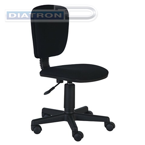 Кресло офисное БЮРОКРАТ CH-204NX, без подлокотников, ткань черная (26-28)