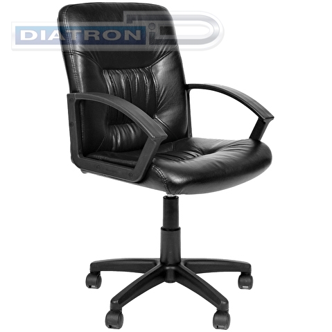 Кресло офисное CHAIRMAN 651, крестовина пластик, экокожа черная