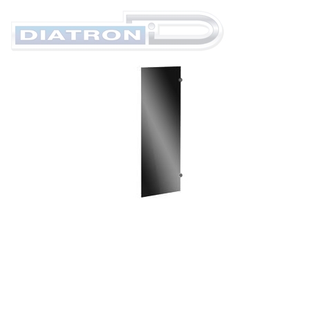 Дверь стеклянная АКЦЕНТ 386х5х1150мм, правая, черная лакобель ― компания Диатрон