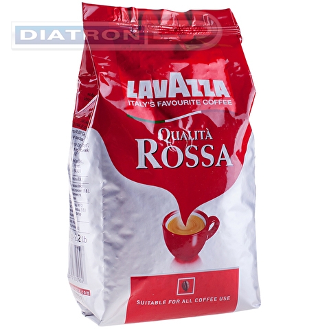 Кофе в зернах LAVAZZA Rossa, 1000г, вакуумная упаковка