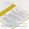 Папка скоросшиватель с прозрачным верхним листом, А4,  желтая (Э)