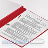 Папка скоросшиватель с прозрачным верхним листом, А4,  красная (Э)