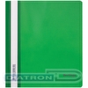 Папка скоросшиватель с прозрачным верхним листом, А5, зеленая