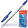 Ручка шариковая ERICH KRAUSE R-301, 0.5/1.0мм, корпус прозрачный, синяя