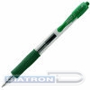 Ручка гелевая автоматическая PILOT BL-G2-5, резиновый упор, 0.5мм, зеленая