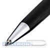 Ручка шариковая BRAUBERG Cayman Black, корпус черный, серебряные детали  детали, синяя