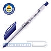 Ручка шариковая BRAUBERG Extra Glide, 0.5/1мм, корпус трехгранный прозрачный, чернила на масляной основе, синяя