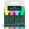 Набор текстовыделителей Faber-Castell 48, 4цв, 1-5мм, пластик. уп., европодвес