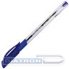 Ручка шариковая BRAUBERG Extra Glide Grip, 0.35/0.7мм, резиновый упор, корпус прозрачный, чернила на масляной основе, синяя