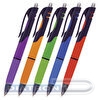 Ручка шариковая автоматическая BRAUBERG Supreme, резиновый упор, 0.35/0.7мм, корпус трехгранный, корпус ассорти, синяя