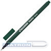 Ручка капиллярная BRAUBERG Aero, 0.4мм, корпус трехгранный, металлический наконечник, зеленая