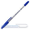 Ручка шариковая BRAUBERG M-500 CLASSIC, 0.35/0.7мм, корпус прозрачный, насечки, синяя