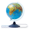 Глобус физико-политический Globen, D=250мм, с подсветкой от батареек