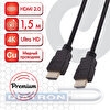 Кабель HDMI AM-AM, 1.5м, SONNEN Premium, ver 2.0, FullHD, 4К, UltraHD, для ноутбука, компьютера, монитора, телевизора, проектора, 513130