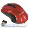 Мышь беспроводная оптическая SONNEN M-661R,  1000dpi, 2 кнопки + 1 колесо-кнопка, USB, красная