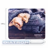 Коврик для мыши SONNEN Kitten, резина + ткань, 220х180х3мм, 513313