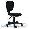 Кресло офисное БЮРОКРАТ CH-204NX, без подлокотников, ткань черная (26-28)