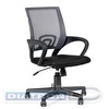 Кресло офисное CHAIRMAN 696, крестовина пластик, сиденье сетка серая, сиденье ткань черная (DW-63/TW-11)