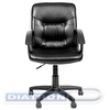 Кресло офисное CHAIRMAN 651, крестовина пластик, экокожа черная