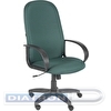 Кресло офисное CHAIRMAN 279 JP, крестовина пластик, ткань черно-зеленая (JP 15-4)
