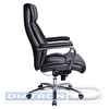 Кресло руководителя BRABIX Phaeton EX-502, натуральная кожа, хром, черное, BRABIX-NOV