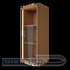Шкаф полузакрытый со стеклом правый RIVA 403х365х1200мм, Груша Ароза