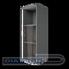 Шкаф полузакрытый со стеклом правый RIVA 403х365х1200мм, Серый