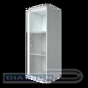 Шкаф полузакрытый со стеклом правый RIVA 403х365х1200мм, Белый