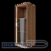 Шкаф полузакрытый со стеклом правый RIVA 403х365х1200мм, Орех Гварнери