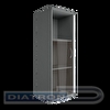 Шкаф полузакрытый со стеклом левый RIVA 403х365х1200мм, Серый