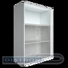Шкаф полузакрытый со стеклом RIVA 770х365х1200мм, Белый