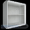 Шкаф закрытый со стеклом RIVA 770х365х823мм, Белый