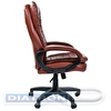 Кресло руководителя CHAIRMAN 795 LT, крестовина пластик черный, подлокотники пластик с накладками из экокожи, экокожа коричневая