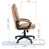 Кресло руководителя CHAIRMAN 668 LT, крестовина пластик, экокожа премиум бежевая
