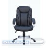 Кресло руководителя RIVA Chair Рипли 9263, крестовина пластик, экокожа черная