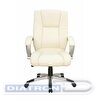 Кресло руководителя RIVA Chair Лотос 9036, крестовина пластик, экокожа бежевая
