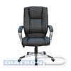 Кресло руководителя RIVA Chair Лотос 9036, крестовина пластик, экокожа черная