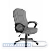 Кресло руководителя RIVA Chair 9211, крестовина пластик, экокожа серая