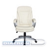 Кресло руководителя RIVA Chair 9110, крестовина пластик, экокожа бежевая