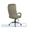 Кресло руководителя RIVA Chair 9131, крестовина металл, экокожа серо-бежевая