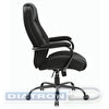 Кресло руководителя BRABIX Premium Heavy Duty HD-002, усиленное, нагрузка до 200кг, ткань, черное, BRABIX-NOV