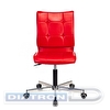Кресло офисное БЮРОКРАТ CH-330M, крестовина металл, без подлокотников, иск.кожа красная (Next-13)